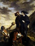 Eugene Delacroix Hamlet and Horatio in the Graveyard France oil painting artist